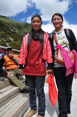 Drolma and Drolma, Tibetan local guides.