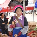 Be Sha sales woman. Be sha is the Tibetan name for pine mushrooms, but means oak mushroom.