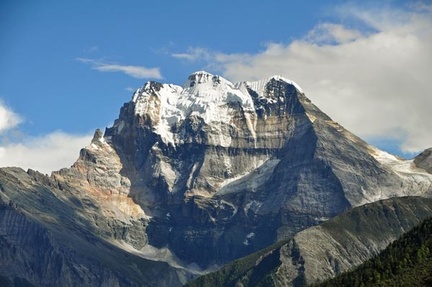 Mt Chenrezi named for the Buddha of Compasion it reaches 6032 m / 19790 ft