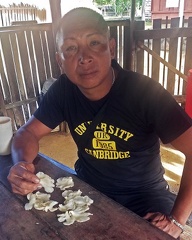 Ranger Rani with Oyster mushrooms he collected! 