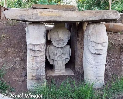 Woman Statue in San Agustín
